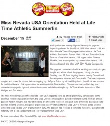 Miss Nevada Orientation